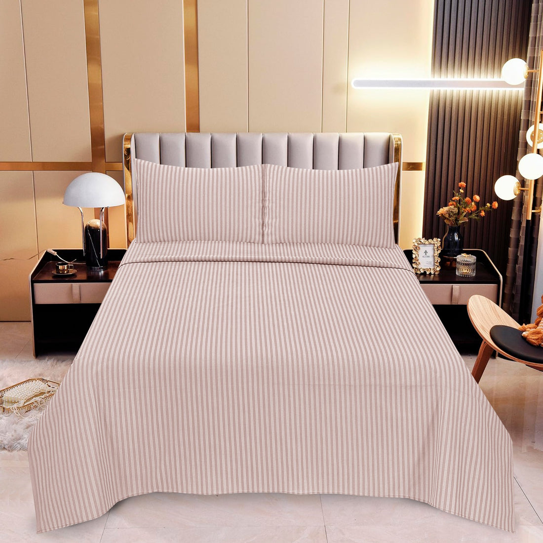 Champagne Stripped - Cotton