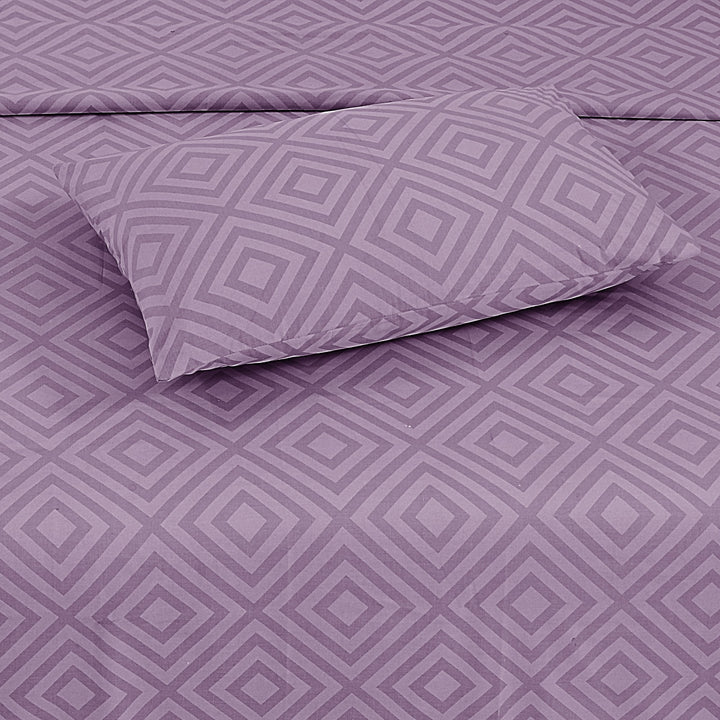 Purple Geometry- Cotton